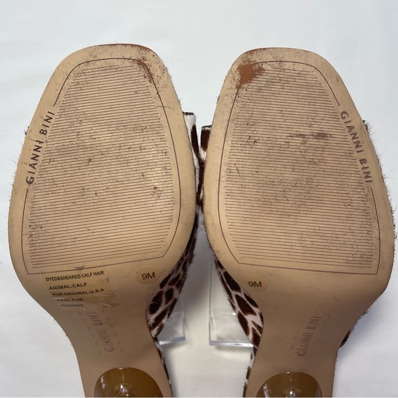 Gianni Bini Square Toe Heels Mules Size 9 - Picture 12 of 13